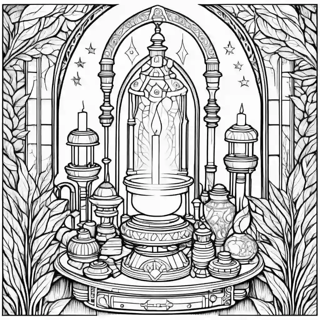 Magical Artefacts coloring pages